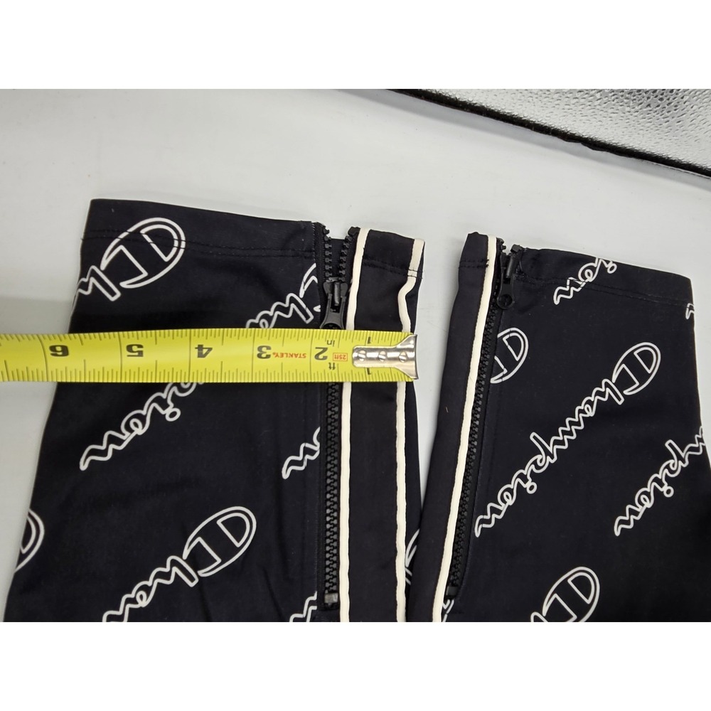Champion Athletic Drawstring Pants Pattern Black White Medium Mens Women's - Picture 8 of 14